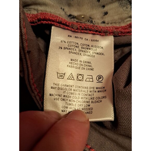 Anthropologie Pilcro and the Letterpress Jeans Sz 27 Stet Skinny Crop Purple - Picture 14 of 15